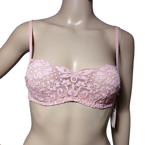 Free People We are HAH Hook Up Bra Size Dusty Rose New - Picture 1 of 8